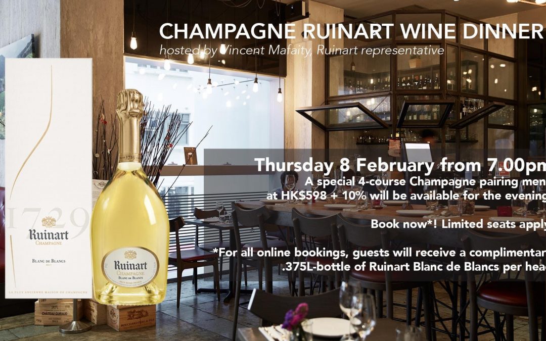 Champagne Ruinart Wine Dinner